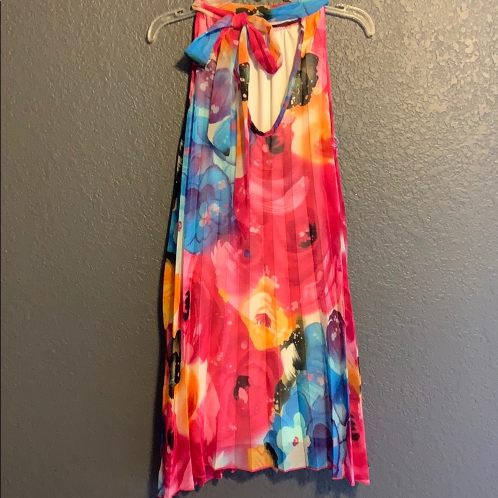 Mcm floral high neck dress - Picture 2 of 3